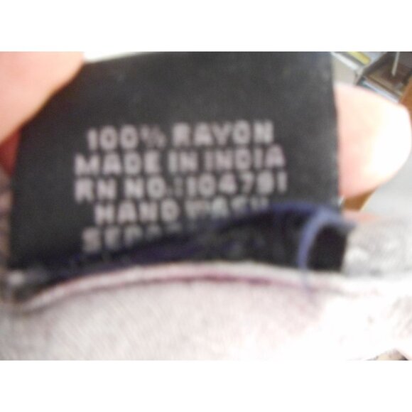 One Sz Fits Most Sleeveless Rayon Black fish Embroidered Tunic Top Tie Dye Batik - Picture 8 of 8